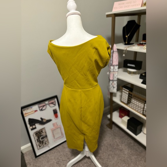 New York and Co One-Shoulder Ponte Sheath Dress - Gabrielle Union Collection - Picture 6 of 8